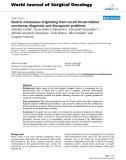 Báo cáo khoa học: Gastric metastases originating from occult breast lobular carcinoma: diagnostic and therapeutic problems