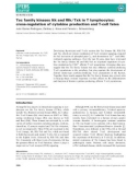 Báo cáo khoa học: Tec family kinases Itk and Rlk⁄ Txk in T lymphocytes: cross-regulation of cytokine production and T-cell fates