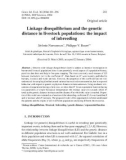 Báo cáo sinh học: Linkage disequilibrium and the genetic distance in livestock populations: the impact of inbreeding