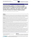 Báo cáo y học: Understanding uptake of continuous quality improvement in Indigenous primary health care: lessons from a multi-site case study of the Audit and Best Practice for Chronic Disease project