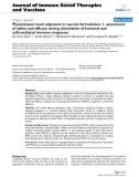 Báo cáo y học: Phytol-based novel adjuvants in vaccine formulation: 1. assessment of safety and efficacy during stimulation of humoral and cell-mediated immune responses