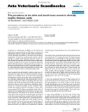 Báo cáo khoa học: The prevalence of the third and fourth heart sounds in clinically healthy Holstein cattle