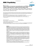 Báo cáo y học: The prevalence of common mental disorders and PTSD in the UK military: using data from a clinical interview-based study