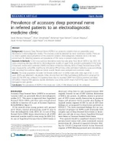 Báo cáo y học: Prevalence of accessory deep peroneal nerve in referred patients to an electrodiagnostic medicine clinic