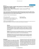 Báo cáo y học: Proteomics studies confirm the presence of alternative protein isoforms on a large scale