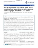 báo cáo khoa học: Neurobrucellosis with transient ischemic attack, vasculopathic changes, intracerebral granulomas and basal ganglia infarction: a case report