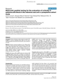 Báo cáo khoa học: A Natriuretic peptide testing for the evaluation of critically ill patients with shock in the intensive care unit: a prospective cohort study