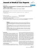 Báo cáo khoa hoc: Pulmonary manifestations in a pediatric patient with ulcerative colitis: a case report