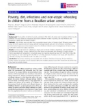 Báo cáo y học: Poverty, dirt, infections and non-atopic wheezing in children from a Brazilian urban center