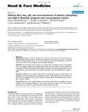 báo cáo khoa học: Salivary flow rate, pH, and concentrations of calcium, phosphate, and sIgA in Brazilian pregnant and non-pregnant women