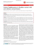 Báo cáo y học: Human Papillomavirus in Brazilian women with and without cervical lesions