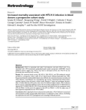 Báo cáo y học: Increased mortality associated with HTLV-II infection in blood donors: a prospective cohort study