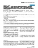 Báo cáo y học: Indoleamine 2,3-dioxygenase-expressing dendritic cells are involved in the generation of CD4+CD25+ regulatory T cells in Peyer's patches in an orally tolerized, collagen-induced arthritis mouse model