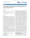 Báo cáo y học: The origin and early evolution of eukaryotes in the light of phylogenomics