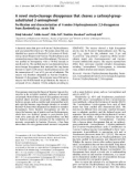 Báo cáo Y học: A novel meta-cleavage dioxygenase that cleaves a carboxyl-groupsubstituted 2-aminophenol Puriﬁcation and characterization of 4-amino-3-hydroxybenzoate 2,3-dioxygenase from Bordetella sp. strain 10d