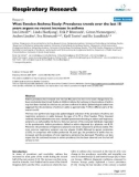 Báo cáo y học: West Sweden Asthma Study: Prevalence trends over the last 18 years argues no recent increase in asthma