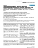 Báo cáo y học: Antimicrobial treatment for ventilator-associated tracheobronchitis: a randomized, controlled, multicenter study