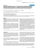 Báo cáo y học: Gastroesophageal reflux in mechanically ventilated pediatric patients and its relation to ventilator-associated pneumonia