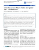 Báo cáo khoa hoc: Kinematic aspects of trunk motion and gender effect in normal adults