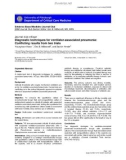 Báo cáo y học: Diagnostic techniques for ventilator-associated pneumonia: Conflicting results from two trials