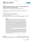 Báo cáo y học: Secondary abdominal pregnancy and its associated diagnostic and operative dilemma: three case reports