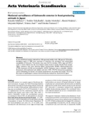 Báo cáo khoa học: National surveillance of Salmonella enterica in food-producing animals in Japan