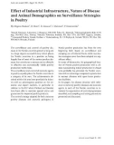 Báo cáo khoa học: Effect of Industrial Infrastructure, Nature of Disease and Animal Demographics on Surveillance Strategies in Poultry