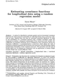 Báo cáo khoa hoc: Estimating covariance functions for longitudinal data using a random regression model