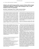 Báo cáo khoa học: Salicylic acid and the hypersensitive response initiate distinct signal transduction pathways in tobacco that converge on the as-1-like element of the PR-1a promoter