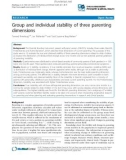 Báo cáo y học: Parent experiences questionnaire for outpatient child and adolescent mental health services (PEQ-CAMHS Outpatients): reliability and validity following a national survey