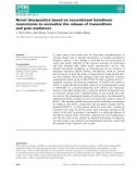 Báo cáo khoa hoc : Novel therapeutics based on recombinant botulinum neurotoxins to normalize the release of transmitters and pain mediators