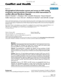 Báo cáo y học: Geographical information system and access to HIV testing, treatment and prevention of mother-to-child transmission in conflict affected Northern Uganda