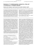 Báo cáo Y học: Mechanism of 1,4-dehydrogenation catalyzed by a fatty acid (1,4)-desaturase of Calendula ofﬁcinalis