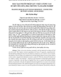 Đào tạo nguồn nhân lực chất lượng cao sự kết nối giữa nhà trường và doanh nghiệp