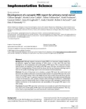 Báo cáo y học: Development of a synoptic MRI report for primary rectal cancer