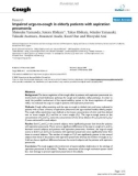 Báo cáo y học: Impaired urge-to-cough in elderly patients with aspiration pneumonia