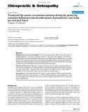 Báo cáo y học: Trunk and hip muscle recruitment patterns during the prone leg extension following a lateral ankle sprain: A prospective case study pre and post injury