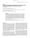 Báo cáo y học: Intra-articular hyaluronan (hyaluronic acid) and hylans for the treatment of osteoarthritis: mechanisms of action