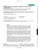 Báo cáo y học: Modeling Neisseria meningitidis metabolism: from genome to metabolic fluxes