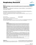 Báo cáo y học: Maternal allergic contact dermatitis causes increased asthma risk in offspring