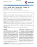 Báo cáo y học: Hypothermia does not increase the risk of infection: a case control study