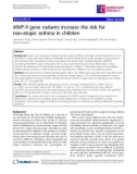 Báo cáo y học: MMP-9 gene variants increase the risk for non-atopic asthma in children