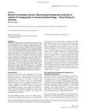 Báo cáo y học: Bench-to-bedside review: Optimising emergency reversal of vitamin K antagonists in severe haemorrhage – from theory to practice