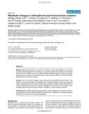 Báo cáo y học: Metabolic changes in schizophrenia and human brain evolution