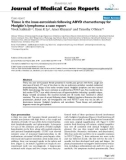 Báo cáo khoa hoc: Tissue is the issue-sarcoidosis following ABVD chemotherapy for Hodgkin's lymphoma: a case report