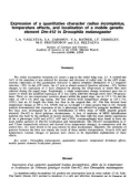 báo cáo khoa học: Expression of a quantitative character radius incompletus, temperature effects, and localization of a mobile genetic element Dm-412 in Drosophila melanogaster