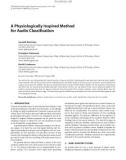 Báo cáo hóa học: A Physiologically Inspired Method for Audio Classiﬁcation Sourabh Ravindran