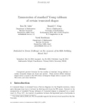 Báo cáo toán học: Enumeration of standard Young tableaux of certain truncated shapes