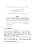 Báo cáo toán học: On the Tur´n Properties of Inﬁnite Graphs a