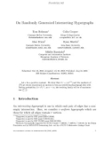 Báo cáo toán học: On Randomly Generated Intersecting Hypergraphs